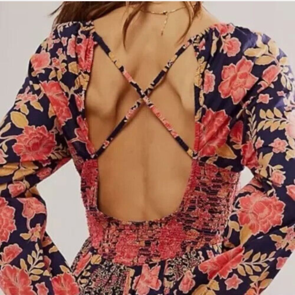 Free People A New Way Maxi Dress Floral Size Small